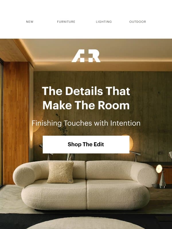 The details that make the room 🛋️ email from A+R Store