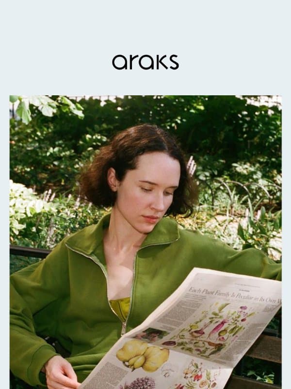 Make Tuesdays feel like Sundays email from Araks