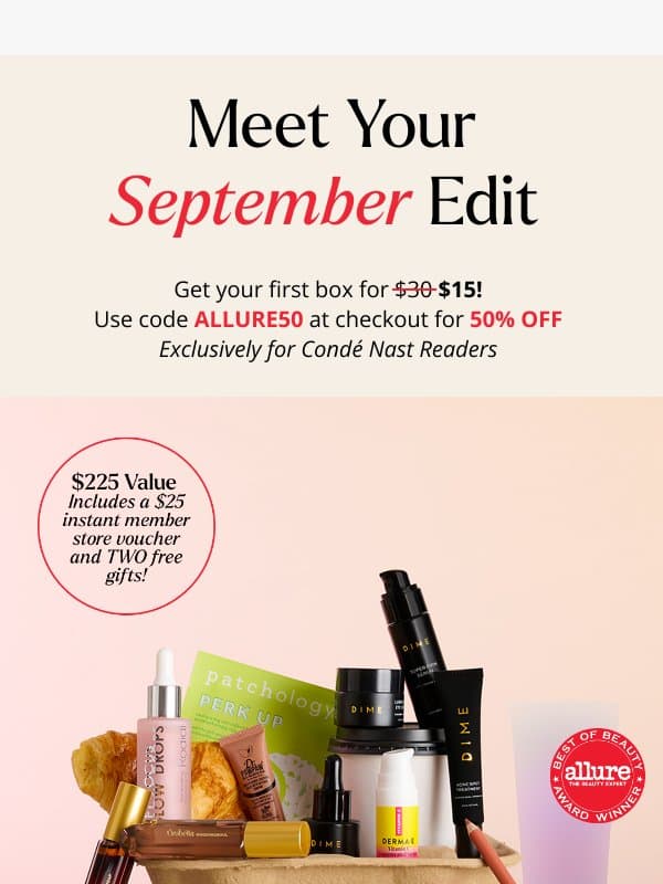 There's Still Time for The September Edit email from Architectural Digest