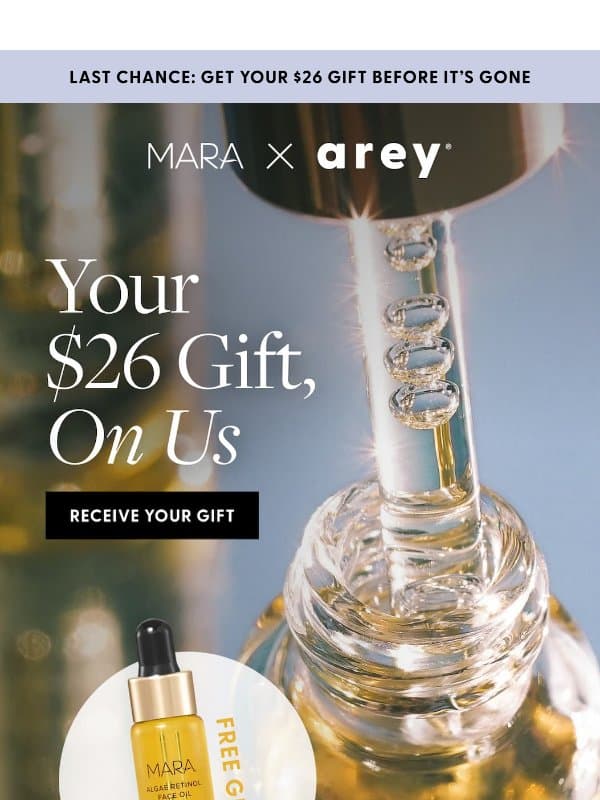 Last chance: Only a few left! email from Arey