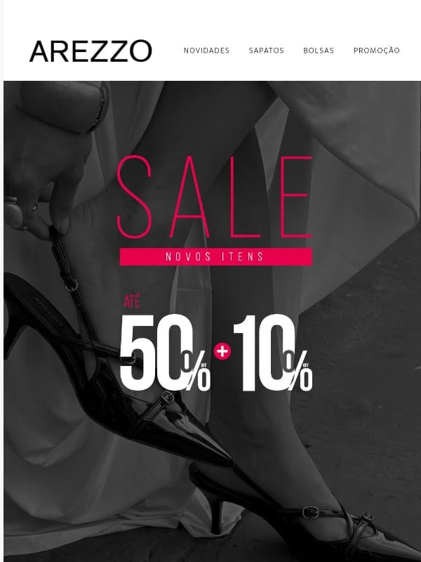 💥 +10 MIL NOVOS ITENS NA SALE! email from Arezzo