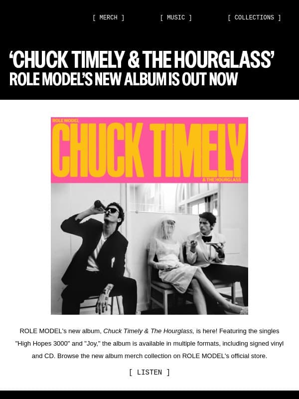 ROLE MODEL's ‘Chuck Timely & The Hourglass’ is out now email from Ari Lennox