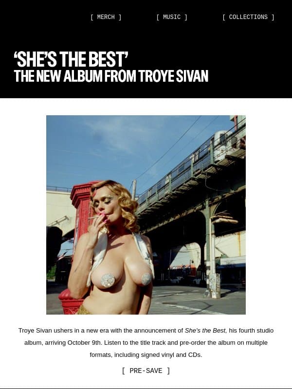 Troye Sivan's 'She's the Best' is out October 9th email from Ari Lennox