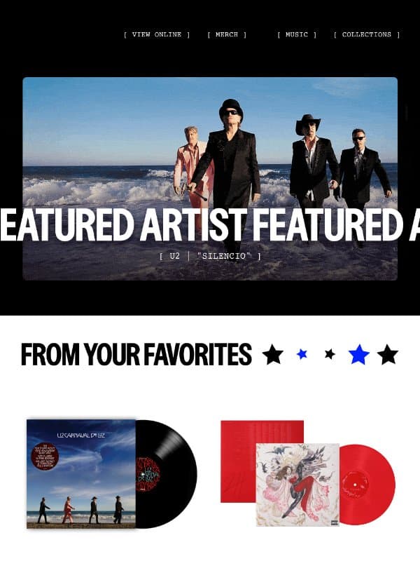 U2, Brandi Carlile, 2hollis, Flatland Cavalry email from Ari Lennox