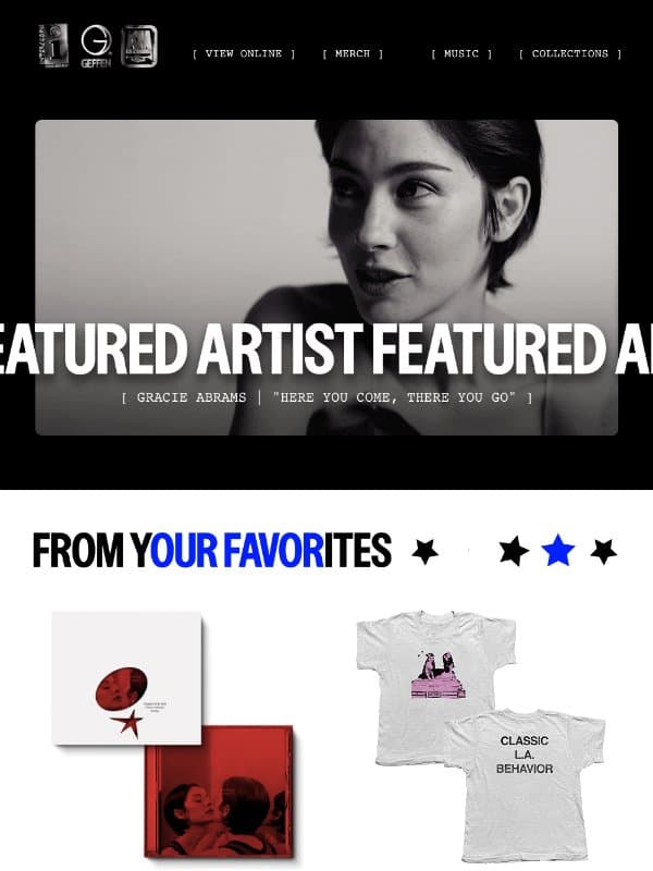 Gracie Abrams, Nettspend, FILLY, Bleech 9:3 email from Ari Lennox