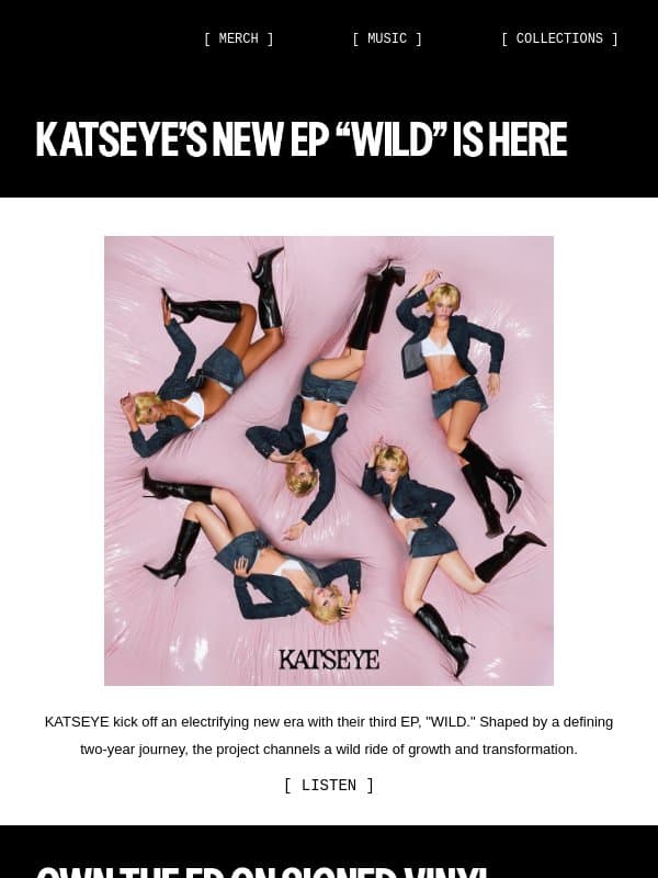 KATSEYE’s new EP WILD is out now! email from Ari Lennox