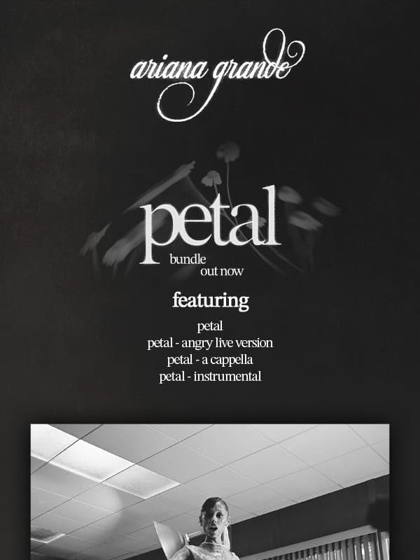 petal bundle ꕤ 。˚ out now email from Ariana Grande