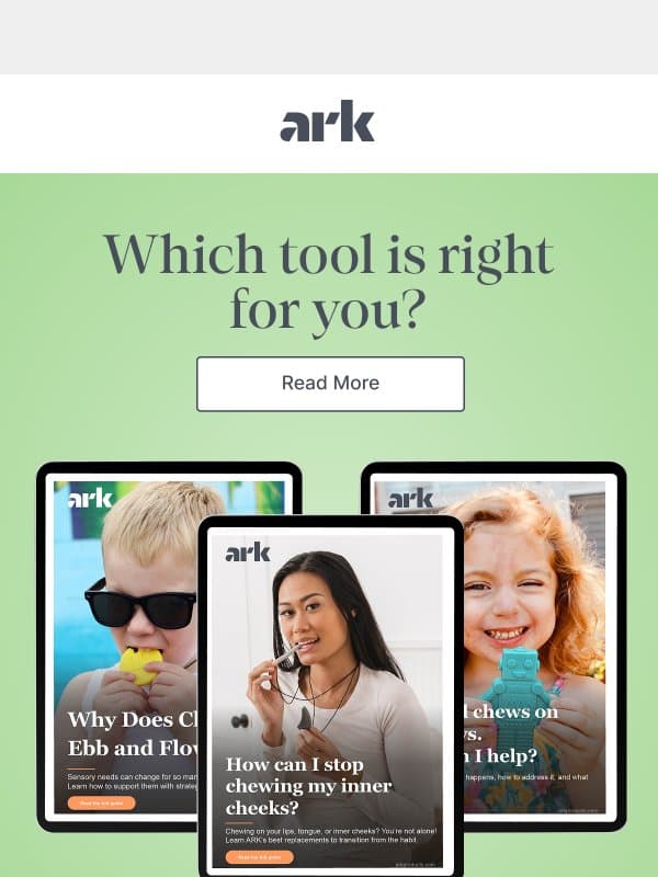 Chew tool or Z-Vibe? email from ARK Therapeutic