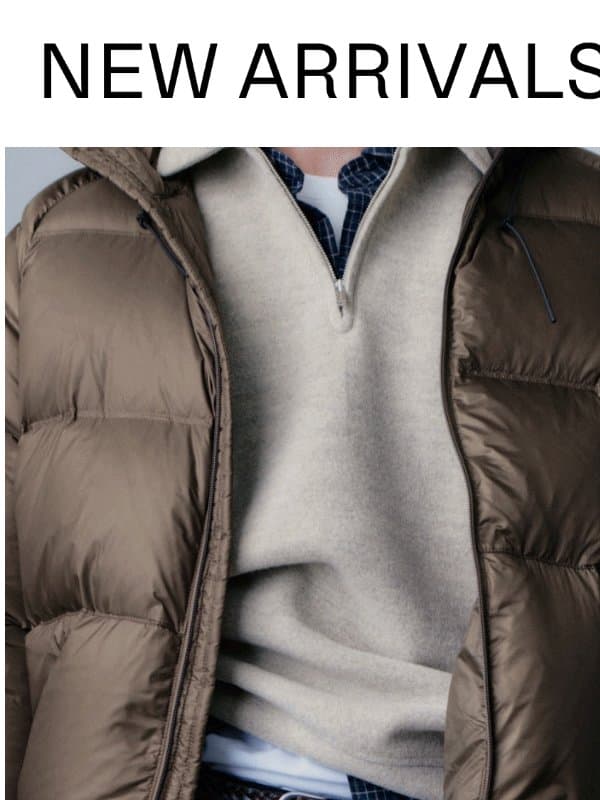 New menswear arrivals email from Arket