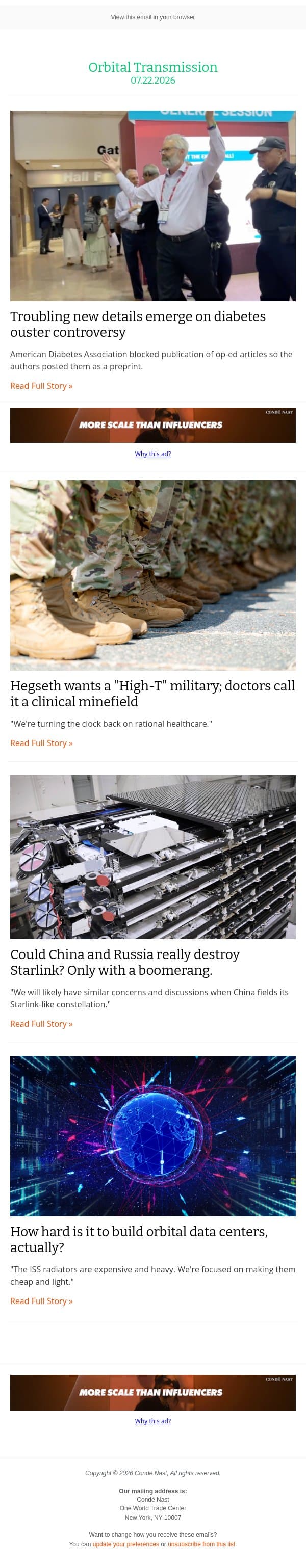 Why military testosterone screening fails the science email from Ars Technica screenshot