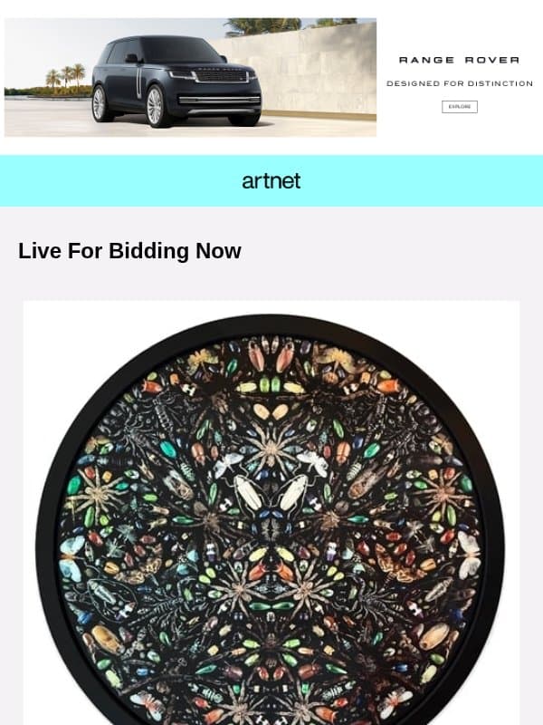 Live Now: Hirst, Miró, Katz & More email from Artnet
