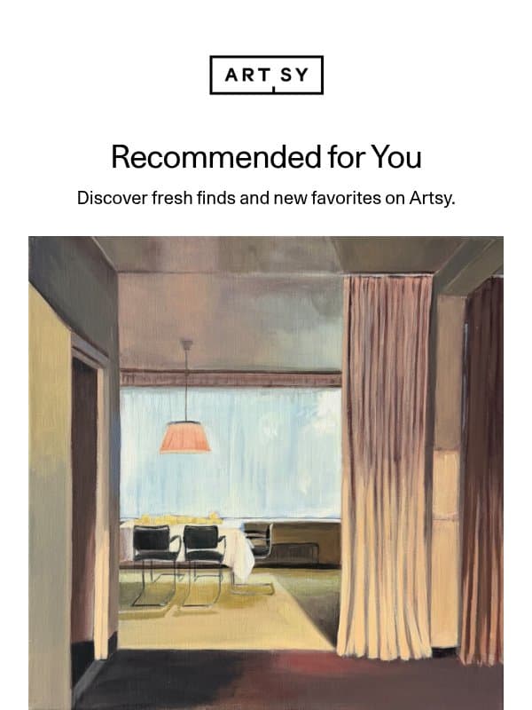 New works for Adam by Bea Sarrias and more email from Artsy