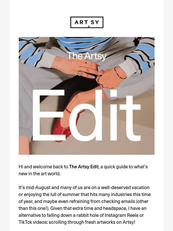 The Artsy Edit | 5 artworks I’d collect from Foundations email from Artsy