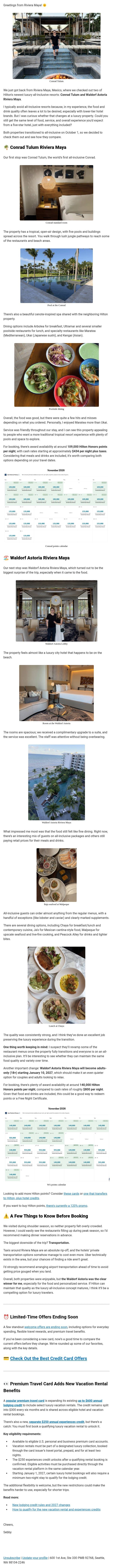 🌴 Hilton's New All-Inclusives: Can They Deliver 5-Star Luxury? email from AskSebby screenshot