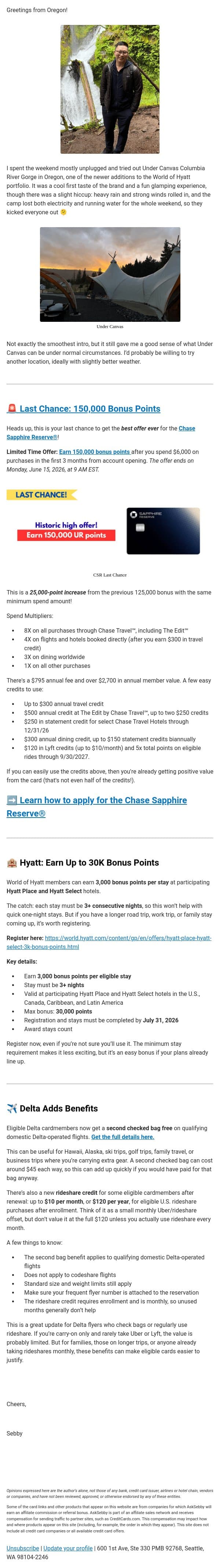 โ๏ธ New Delta Benefits โ๐จ Last Chance: 150K Historic High Bonus email from AskSebby screenshot