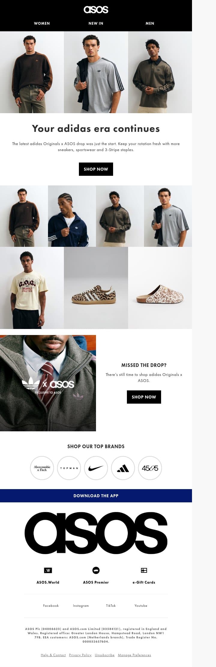 It doesn’t stop there… email from ASOS screenshot