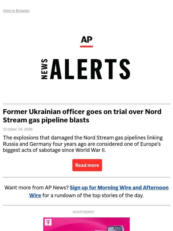 Former Ukrainian officer goes on trial over Nord Stream gas pipeline blasts email from Associated Press