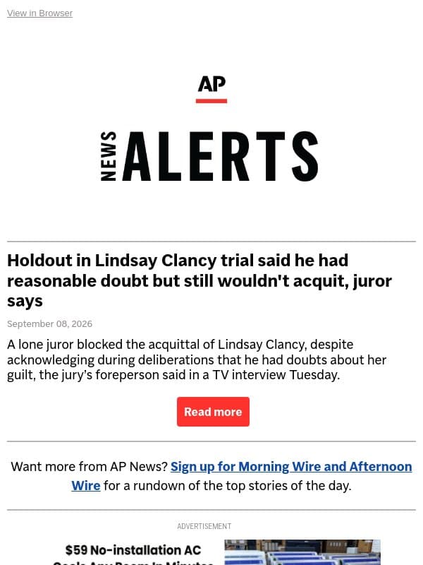 Holdout in Lindsay Clancy trial said he had reasonable doubt but still wouldn't acquit, juror says email from Associated Press