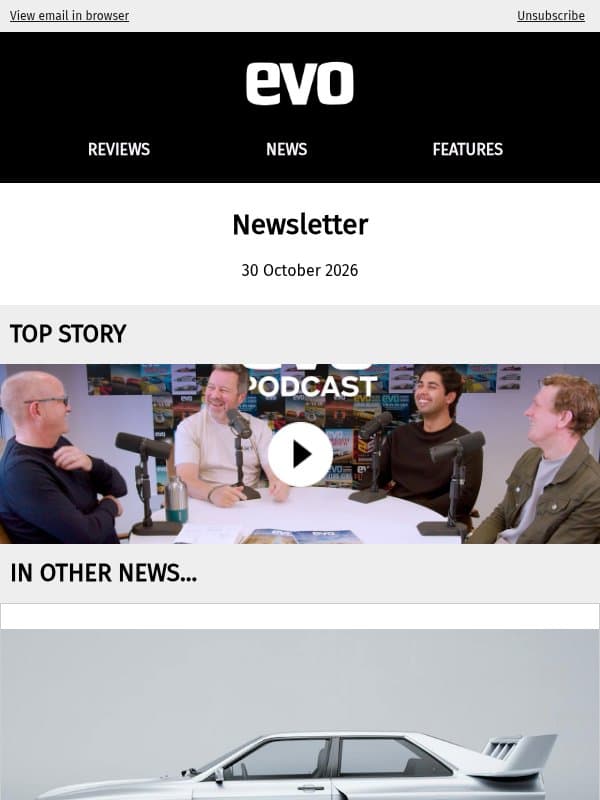 evo podcast | Dickie's conspiracy on the Porsche Mission S email from Auto Express