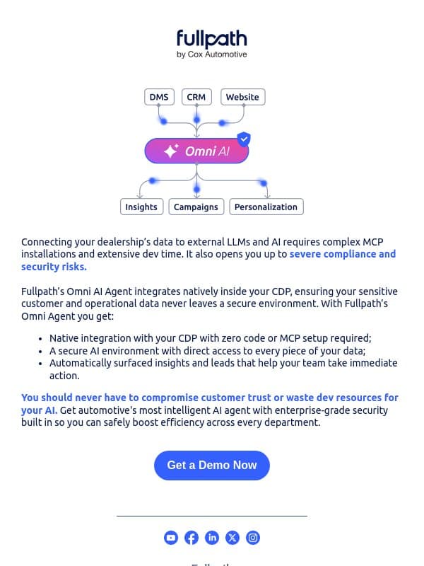 Your AI agents may be a major security risk email from AutoLeadStar
