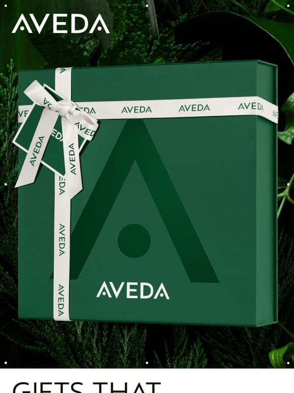 Gift a sensorial experience email from Aveda