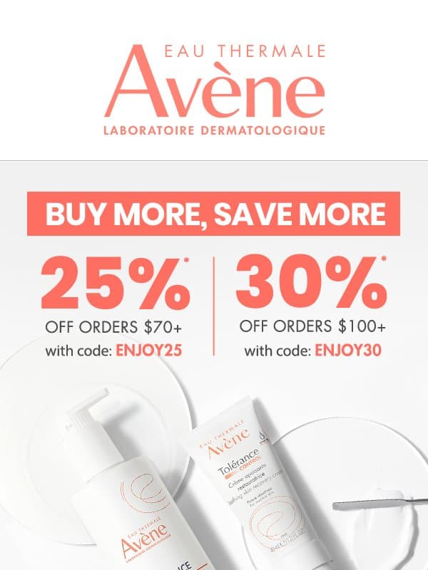 It's Here! Up to 30% Off 😎 email from Avène