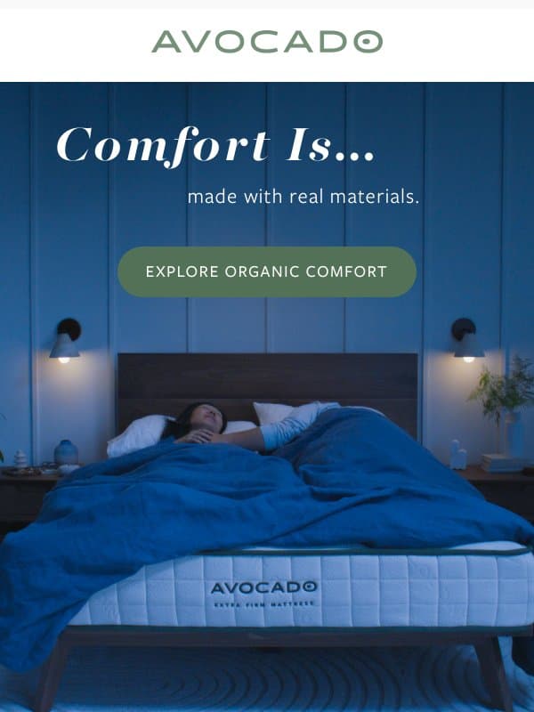 Welcome to Avocado. 🌱 email from Avocado Green Mattress
