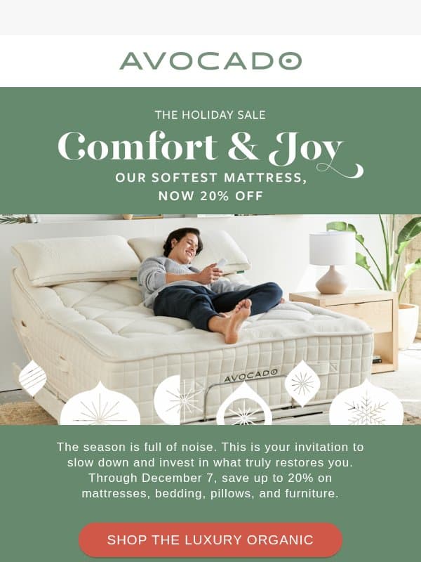 Want soft without the polyurethane foam? email from Avocado Green Mattress