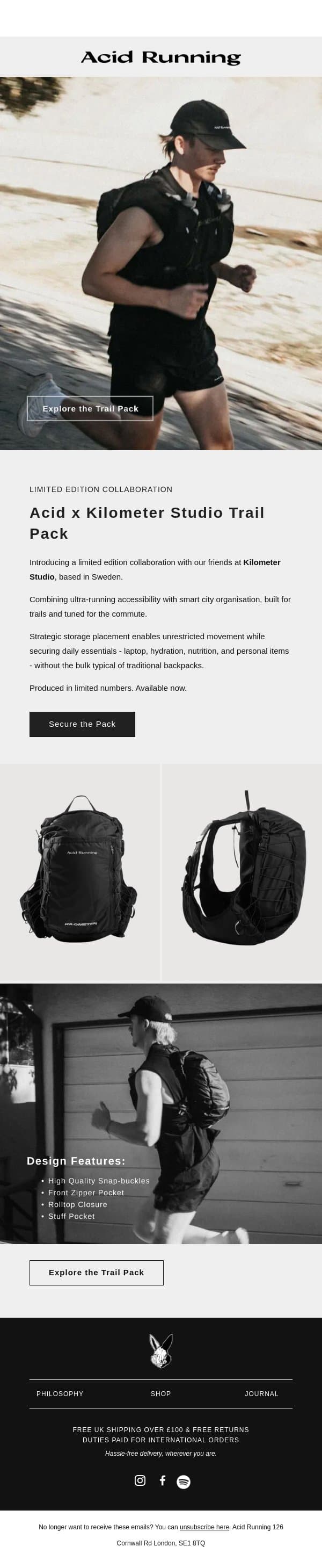 Limited Edition Trail Pack Now Available email from Aware Super screenshot