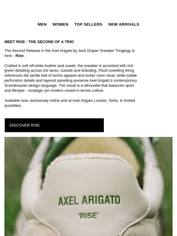 Axel Arigato by Jack Draper email from Axelarigato