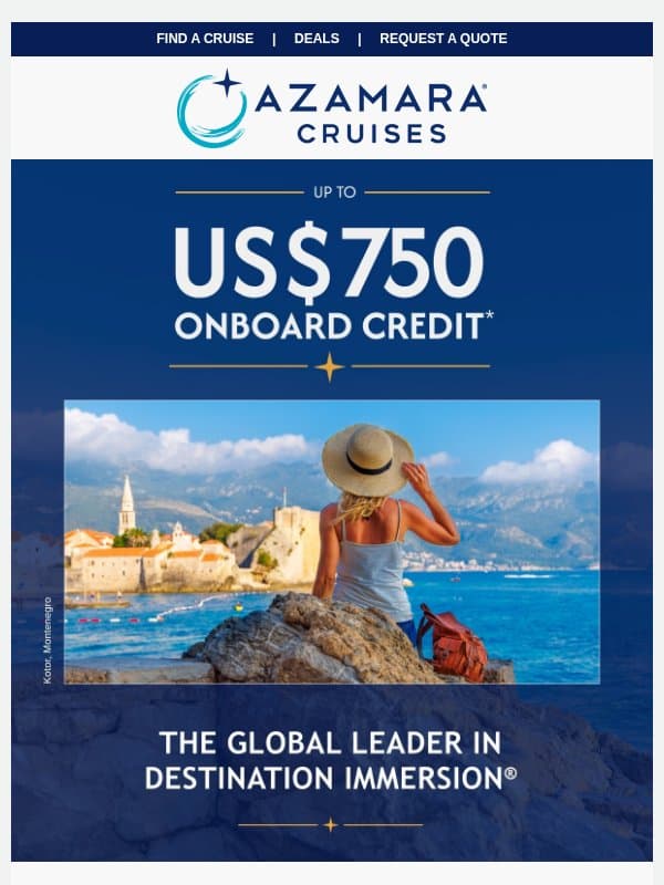Spring Into Somewhere New email from Azamara