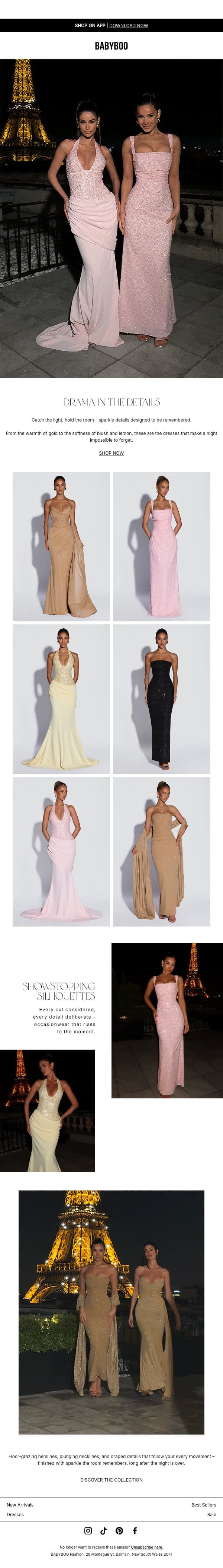 A Presence You Can’t Ignore email from Babyboo Fashion screenshot
