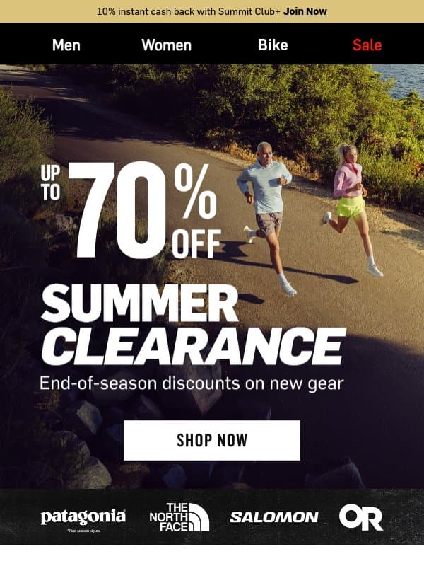 Summer Clearance: up to 70% off π± email from Backcountry