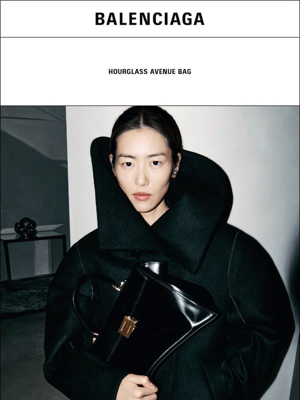 Available now: Hourglass Avenue Bag email from Balenciaga