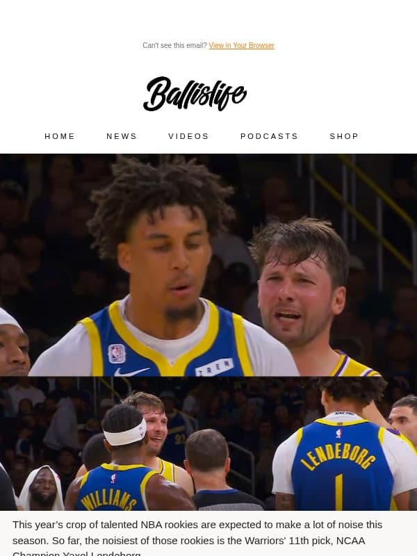 Warriors outspoken rookie declares war on Luka Dončić email from Ballislife