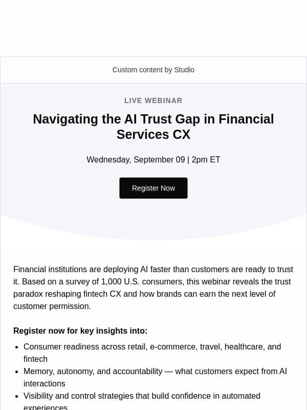 What fintech customers really think about AI-powered CX email from Banking Dive