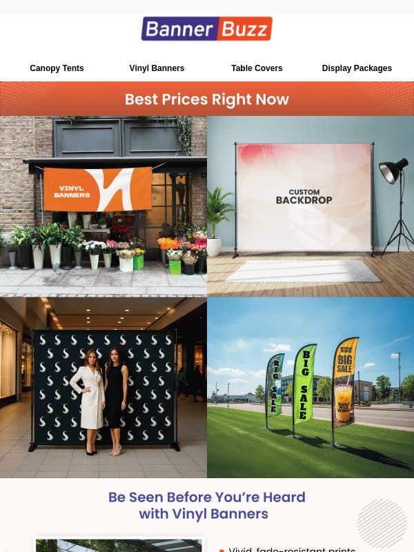 Members only deal: 25% OFF + FREE Surprise Gift inside email from Bannerbuzz