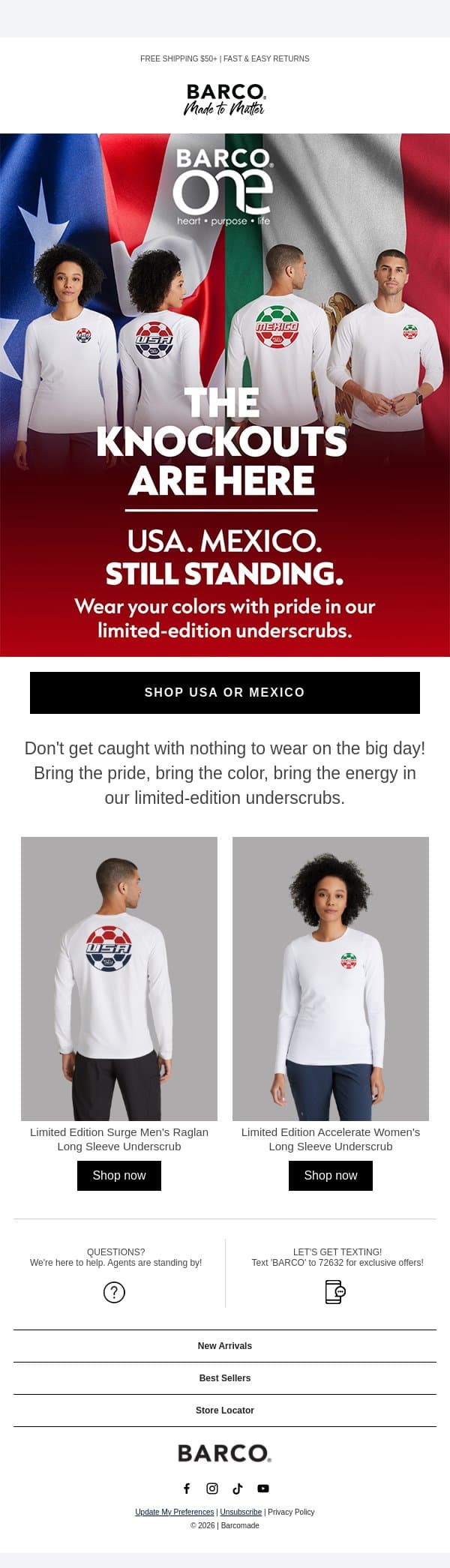 Are You Ready for the Knockouts? email from Barco One screenshot