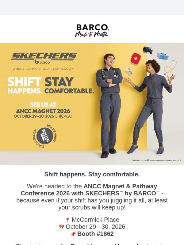 Chicago, here we come. See you at ANCC Magnet? email from Barco One