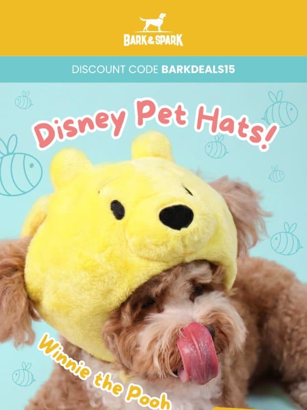 These NEW Disney Pet Hats Are Too Cute to Miss email from Bark&Spark