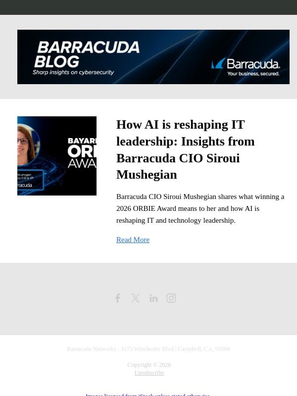 How AI is reshaping IT leadership: Insights from Barracuda CIO Siroui Mushegian email from Barracuda
