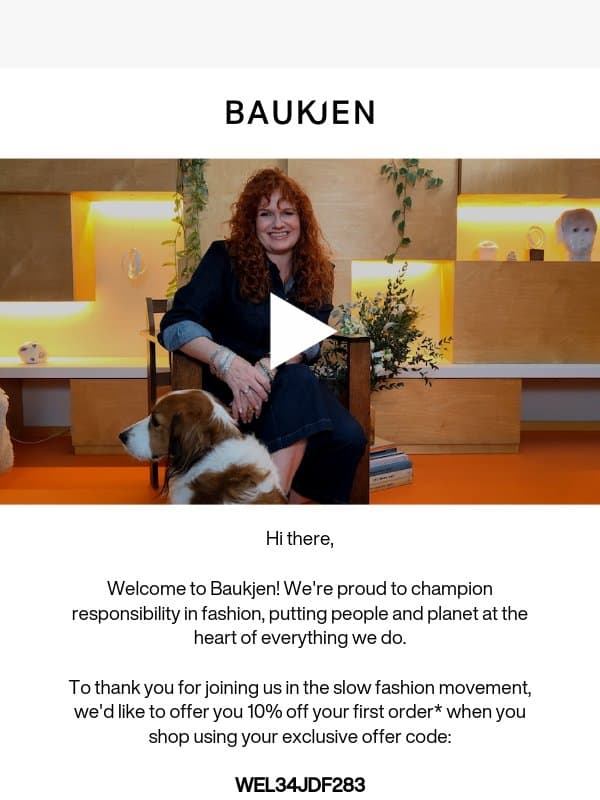 Open Me for a Treat… email from Baukjen