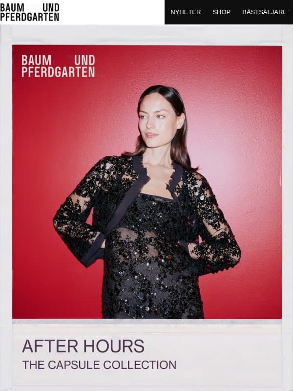 Introducerar after hours email from Baum und Pferdgarten