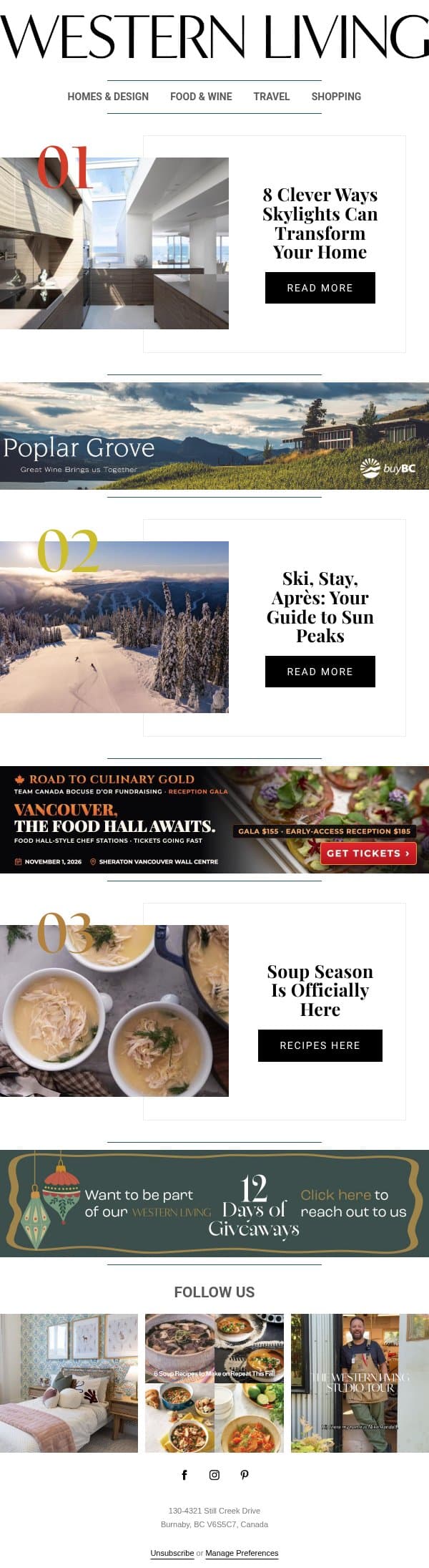 Darker Days? These 8 Homes Have a Bright Idea ☀️ email from BC Business screenshot