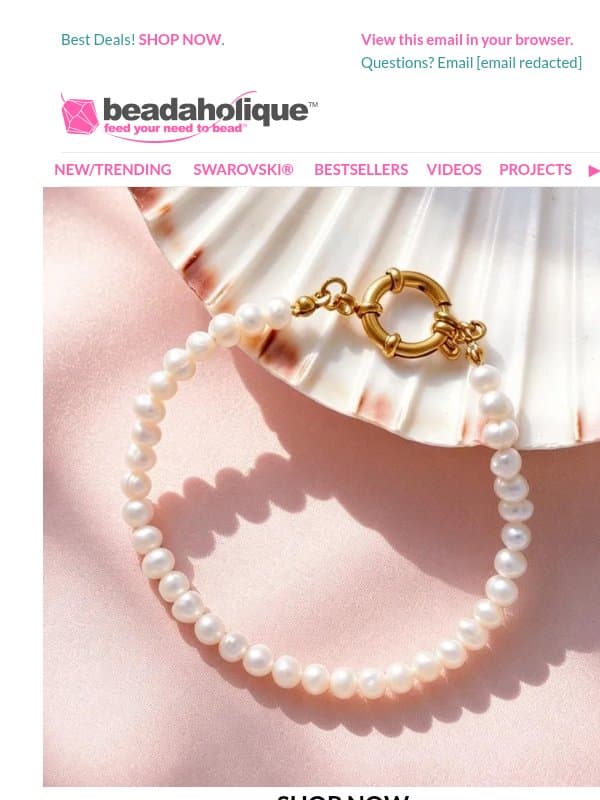 Your Next Favorite Piece? Make It. email from Beadaholique