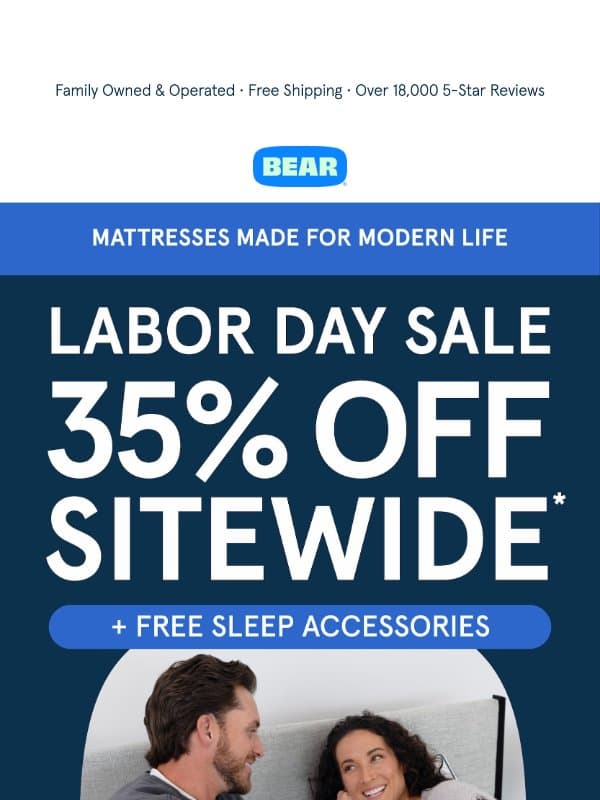 35% Off Seriously Good Sleep π΄ email from Bear Mattress