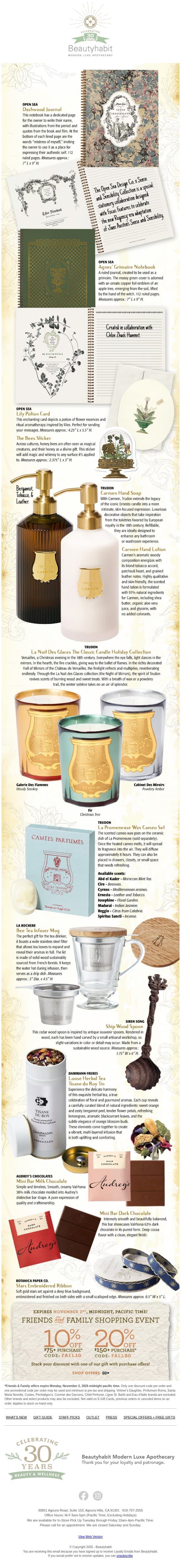 Scents...& Sensibility + F&F Sale Happening! email from Beautyhabit screenshot