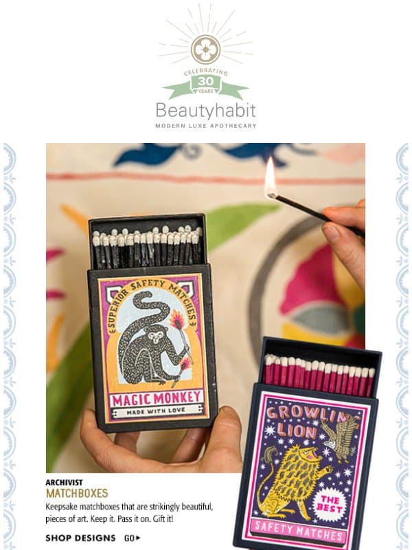 A Magic Monkey, Cool Cats + A Menagerie Of Gifts! email from Beautyhabit