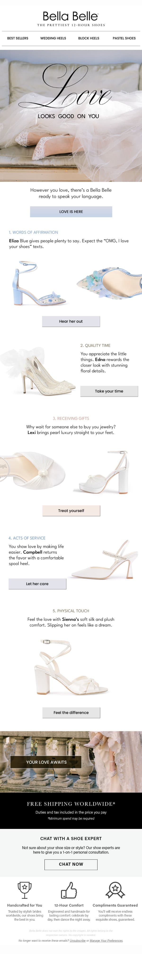 Did you know? 👀 email from Bella Belle Shoes screenshot