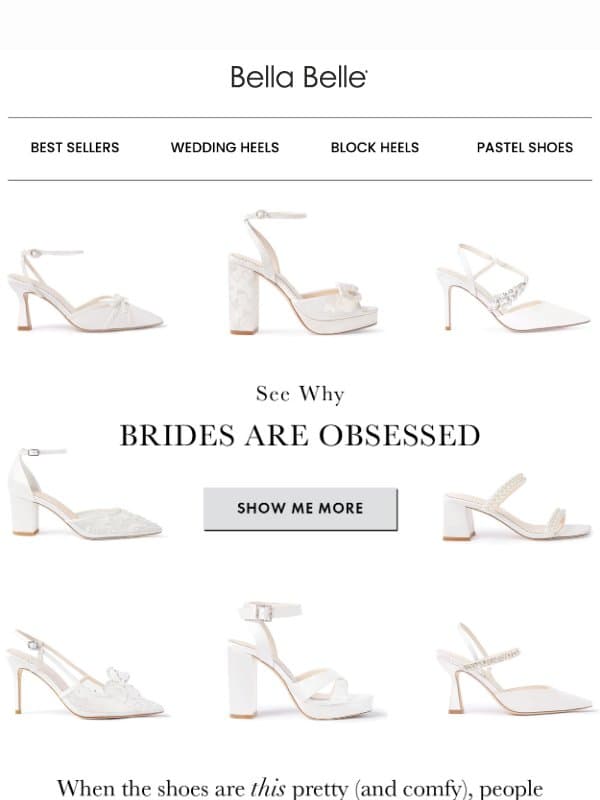 “I got compliments ALL. DAY.” 😍 email from Bella Belle Shoes